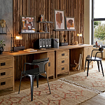 Настольная лампа с плафоном из перфорированного металла Elledge Table Lamp варинант исполнения - 4 | Loft Concept в Орле