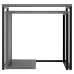 Комплект из 2-х приставных столов серого цвета из дерева ZIGOSH RETRO GREY варинант исполнения - 1 | Loft Concept в Орле