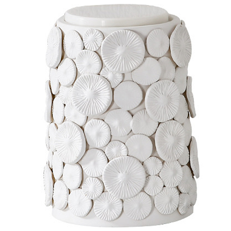 Декоративная ваза с крышкой Mushroom Hats White Vase Белый Декоративная ваза с крышкой Mushroom Hats White Vase Белый в Орле | Loft Concept