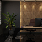 Гипсовая 3D панель с принтографией PM-08 варинант исполнения - 1 | Loft Concept в Орле