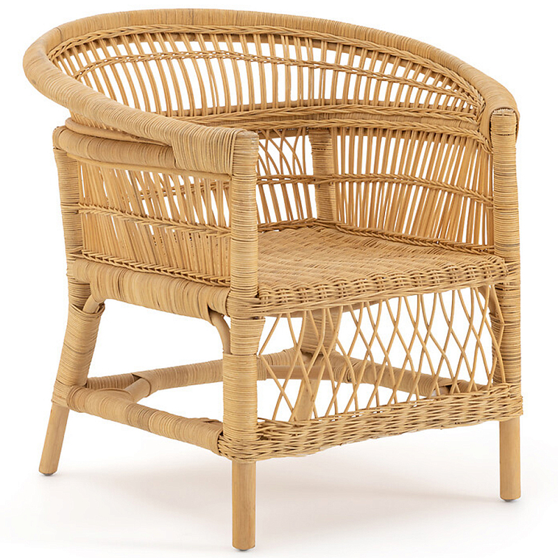 Кресло из ротанга Amadis Rattan Armchair Бежевый Кресло из ротанга Amadis Rattan Armchair Бежевый в Орле | Loft Concept