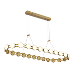 Люстра овальная с круглыми светодиодными источниками света Maxine Light варинант исполнения - 5 | Loft Concept в Орле