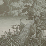 Обои ручная роспись Le Brésil Crystal Grey варинант исполнения - 1 | Loft Concept в Орле