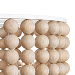 Люстра в форме цилиндра с вставками из деревянных бусин Wooden Beads варинант исполнения - 3 | Loft Concept в Орле