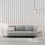 Стол приставной с овальными элементами бело-бежевого цвета NUN SIDE TABLE WHITE LIGHT MOCHA варинант исполнения - 2 | Loft Concept в Орле