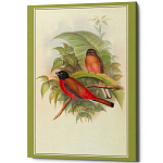 Постер на холсте с изображением птиц Blooming Birds Poster варинант исполнения - 7 | Loft Concept в Орле