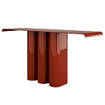 Консоль красная с цилиндрическим основанием Giorgio варинант исполнения - 1 | Loft Concept в Орле