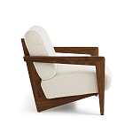 Кресло Avalon White Boucle из массива ореха варинант исполнения - 3 | Loft Concept в Орле