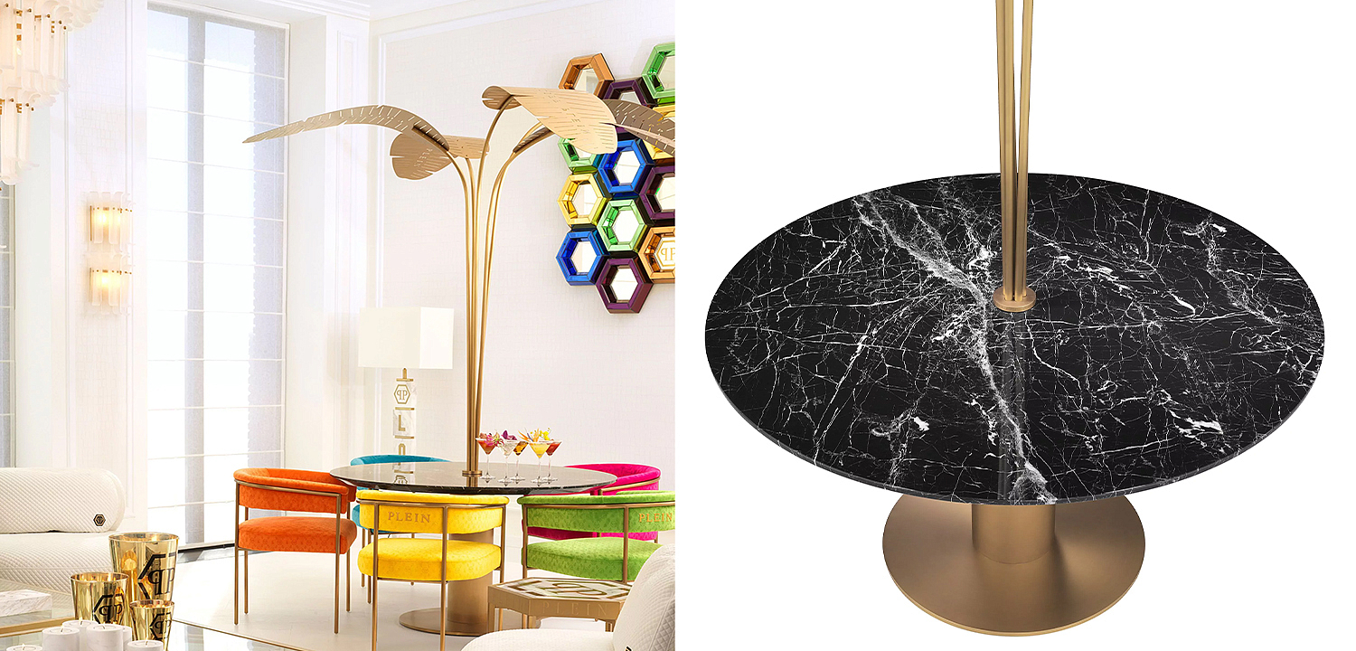 Круглый обеденный стол Philipp Plein Dining Table Palm Springs Круглый обеденный стол Philipp Plein Dining Table Palm Springs - Loft-Concept в Орле