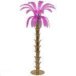 Торшер Glass Decorated Palm Floor Lamp Pink Листья Пальмы  варинант исполнения - 3 | Loft Concept в Орле