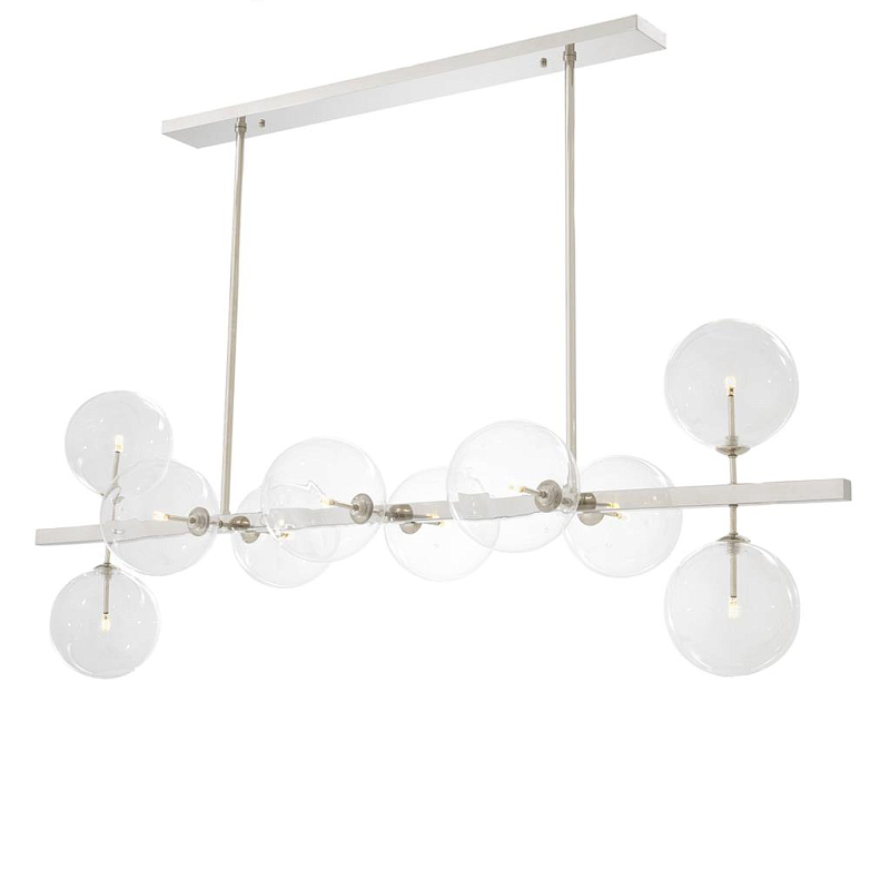 Люстра Chandelier Largo Nickel Никель Прозрачное Стекло Люстра Chandelier Largo Nickel Никель Прозрачное Стекло в Орле | Loft Concept