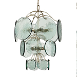 Люстра с каскадом из круглых декоративных элементов Discs of Light варинант исполнения - 2 | Loft Concept в Орле