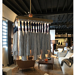 Люстра квадратная плетеная с бахромой Wicker Square Chandelier with Tassels варинант исполнения - 4 | Loft Concept в Орле