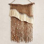 Дизайнерское Панно Дюна Макраме из нитей и бусин Wall Panel Dune варинант исполнения - 2 | Loft Concept в Орле