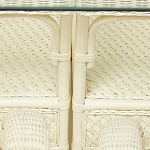 Комплект обеденный из ротанга Eloise grand white варинант исполнения - 14 | Loft Concept в Орле