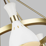 Люстра с 5-ю плафонами в форме песочных часов с узкими перфорированными отверстиями Feiss варинант исполнения - 9 | Loft Concept в Орле