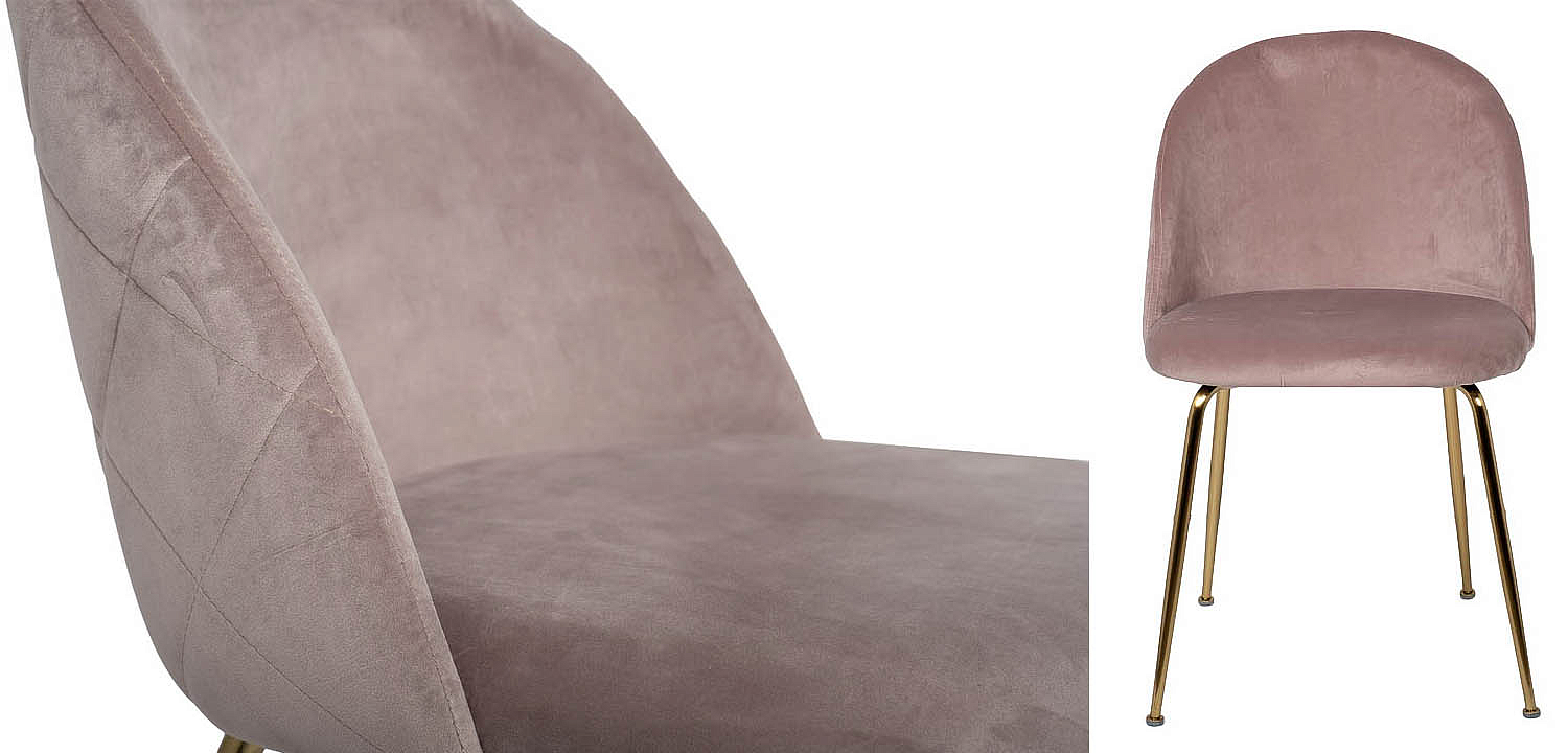 Стул Sadler Chair pink velor Стул Sadler Chair pink velor - Loft-Concept в Орле