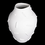 Декоративная ваза белая керамическая с абстрактным объемным декором Molecule Collection варинант исполнения - 3 | Loft Concept в Орле