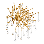 Бра с лучеобразным основанием и подвесками из прозрачного стекла в виде длинных капель Droplet Chandelier варинант исполнения - 3 | Loft Concept в Орле