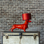 Настольная лампа COLLECTION OF DOGS с абажуром Такса варинант исполнения - 2 | Loft Concept в Орле