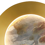 Бра в форме диска цвета латунь Brass Borders варинант исполнения - 3 | Loft Concept в Орле