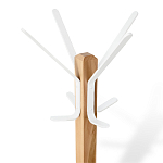 Вешалка с квадратным основанием и 4-мя белыми металлическими крючками Industrial Metal Rust варинант исполнения - 2 | Loft Concept в Орле