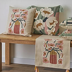 Подушка с цветочным принтом Blooming Elegance Rose варинант исполнения - 7 | Loft Concept в Орле