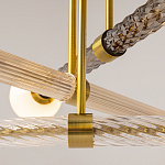 Люстра со стеклянными вставками Helios варинант исполнения - 4 | Loft Concept в Орле