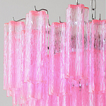 Элитная Люстра Textured Glass Pink Chandelier Ярко Розовое стекло варинант исполнения - 2 | Loft Concept в Орле