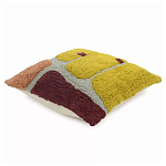 Чехол на подушку с рисунком горчичного цвета Elan Textured варинант исполнения - 3 | Loft Concept в Орле
