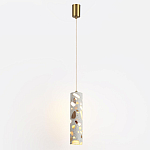 Подвесной светильник с цилиндрическим белым бетонным плафоном Terrazzo Light варинант исполнения - 2 | Loft Concept в Орле