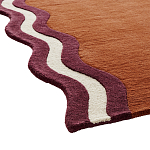 Ковер с оригинальной волнистой отделкой Woven from Wool варинант исполнения - 2 | Loft Concept в Орле