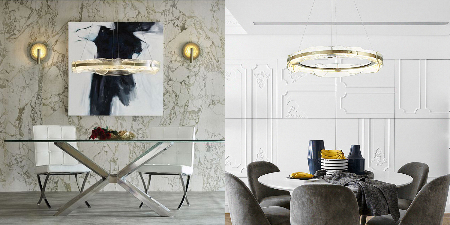 Люстра Ring horizontal glass chandelier Люстра Ring horizontal glass chandelier - Loft-Concept в Орле