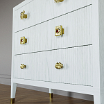 Бельевой Комод с 4 ящиками Elsa Dreams White варинант исполнения - 4 | Loft Concept в Орле