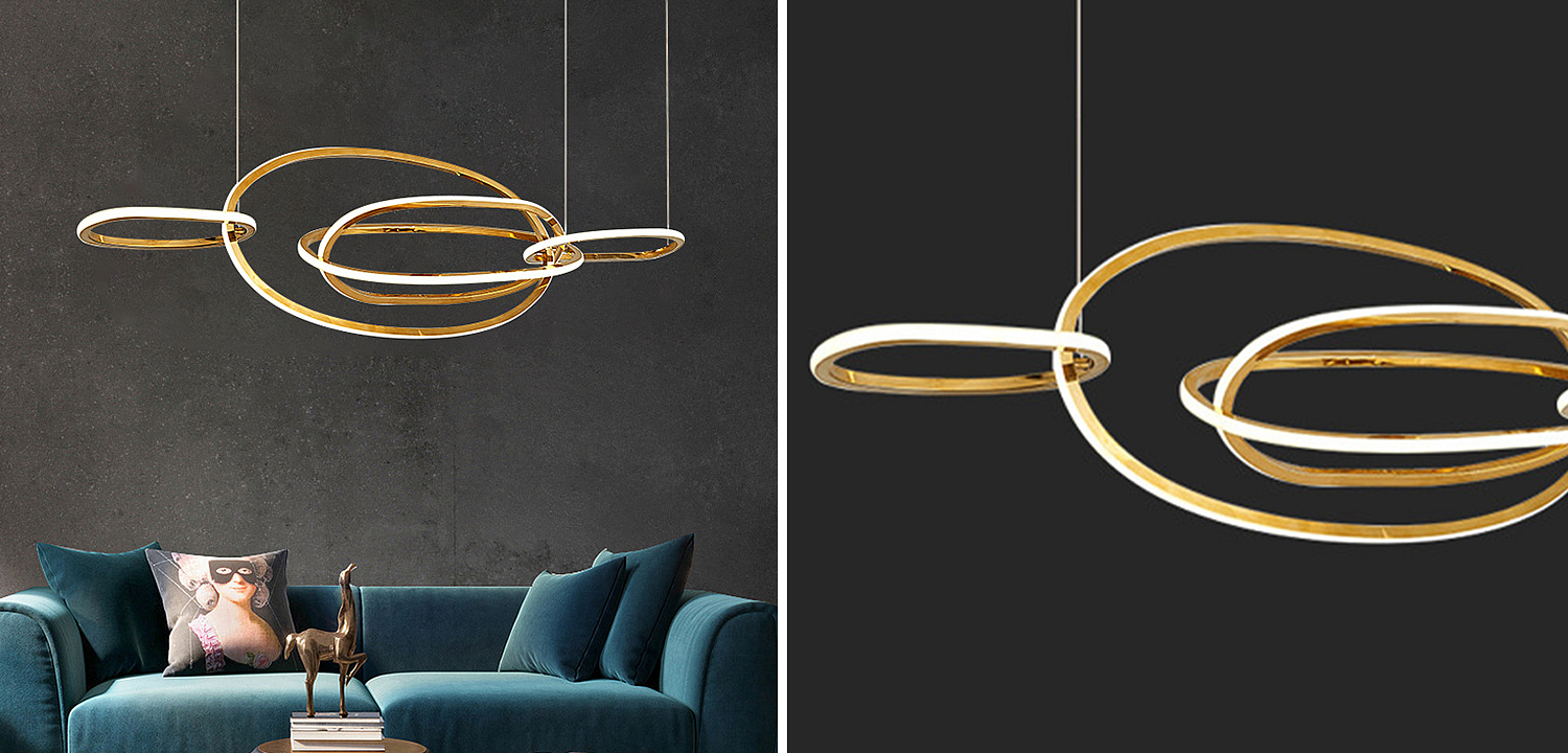 Люстра Horizontal Gold Oval Rings Chandelier Люстра Horizontal Gold Oval Rings Chandelier - Loft-Concept в Орле