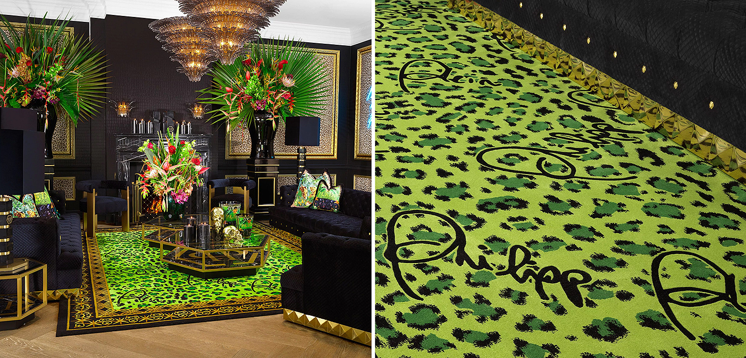 Ковер Philipp Plein Carpet Jungle 300 x 400 cm Зеленый Ковер Philipp Plein Carpet Jungle 300 x 400 cm Зеленый - Loft-Concept в Орле