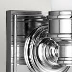 Бра для ванных комнат с матовым цилиндрическим плафоном на квадратном основании цвета хром Feiss варинант исполнения - 4 | Loft Concept в Орле