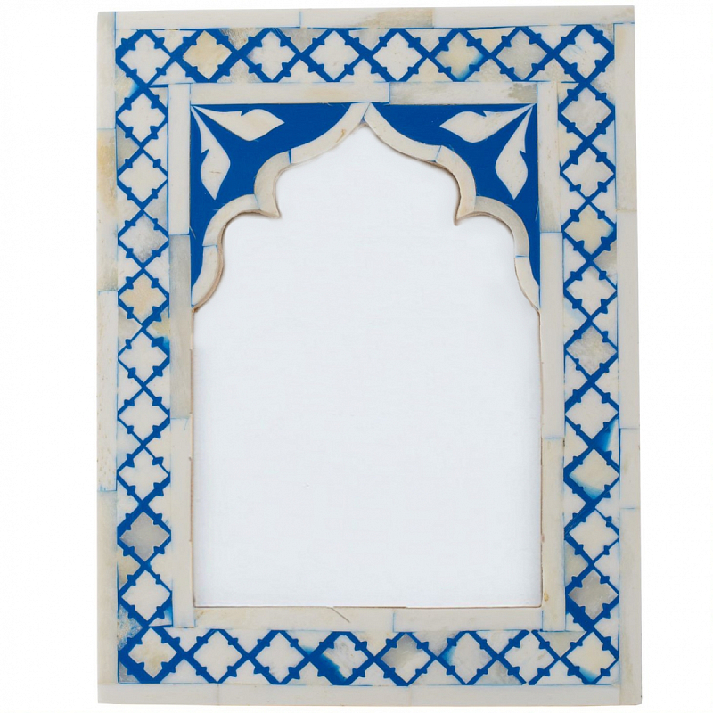 Photo Frame Blue White Moroccan Bone Mosaic  Синий Белый в Орле | Loft Concept 
