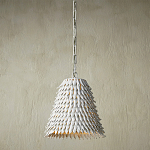 Подвесной светильник белый металлический в форме купола White Natural Lines варинант исполнения - 2 | Loft Concept в Орле