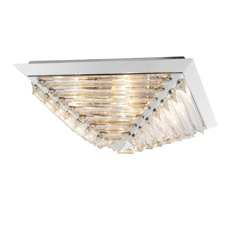 Потолочный светильник Eichholtz Ceiling Lamp Eden Nickel Никель Прозрачное Стекло Потолочный светильник Eichholtz Ceiling Lamp Eden Nickel Никель Прозрачное Стекло в Орле | Loft Concept