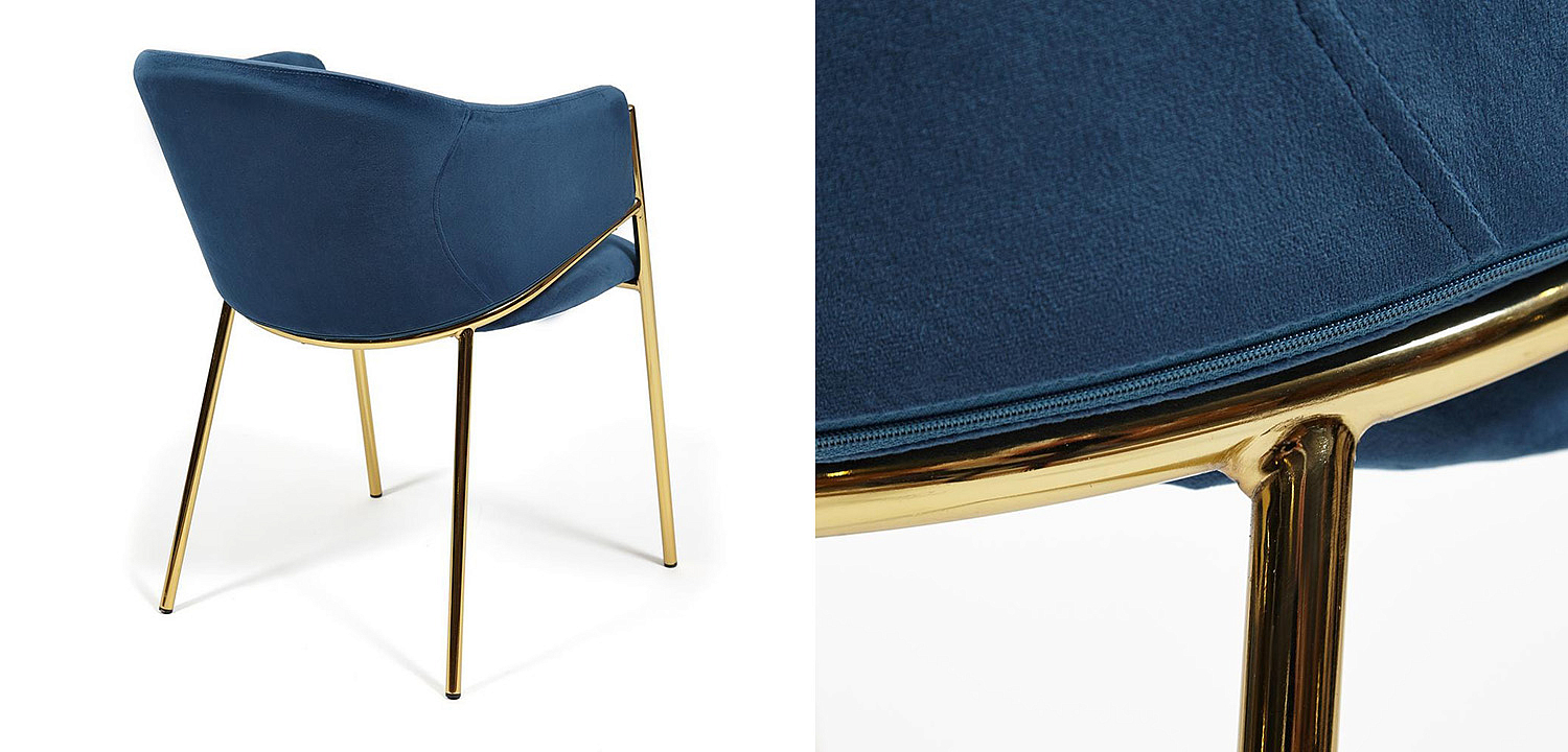 Стул Dolores blue velvet - Loft-Concept в Орле