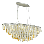 Люстра с подвесками в форме капель на серебристом каркасе Raindrop варинант исполнения - 5 | Loft Concept в Орле