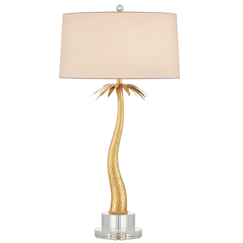 Настольная лампа в виде пальмы Indoor Tropical Floor Lamp Золотой Прозрачный Настольная лампа в виде пальмы Indoor Tropical Floor Lamp Золотой Прозрачный в Орле | Loft Concept