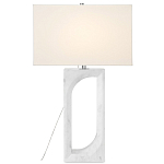 Настольная лампа на прямоугольном корпусе с тканевым абажуром One Piece Support варинант исполнения - 2 | Loft Concept в Орле