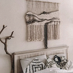 Панно Современный Гобелен ручная работа Туманное Утро варинант исполнения - 3 | Loft Concept в Орле