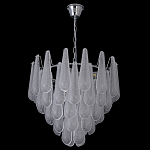 Люстра с подвесками из рифленного стекла в форме капель Textured Glass Chandelier варинант исполнения - 17 | Loft Concept в Орле