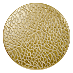 Журнальный столик с конусообразной основой и текстурной поверхностью золотого цвет Ethnic Metal варинант исполнения - 1 | Loft Concept в Орле