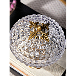 Конфетница из прозрачного рельефного стекла Eden Garden варинант исполнения - 7 | Loft Concept в Орле