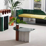 Дизайнерский журнальный стол с рельефным основанием Dutynor варинант исполнения - 4 | Loft Concept в Орле