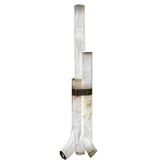 Торшер геометрический с тремя мраморными плафонами Marble Tripod варинант исполнения - 1 | Loft Concept в Орле